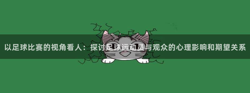 以足球比赛的视角看人：探讨足球运动员